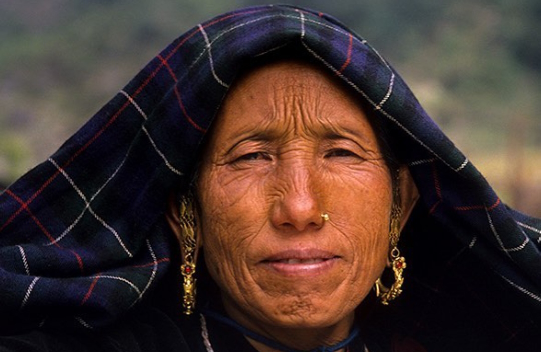 A woman from a village in the Nepali hills